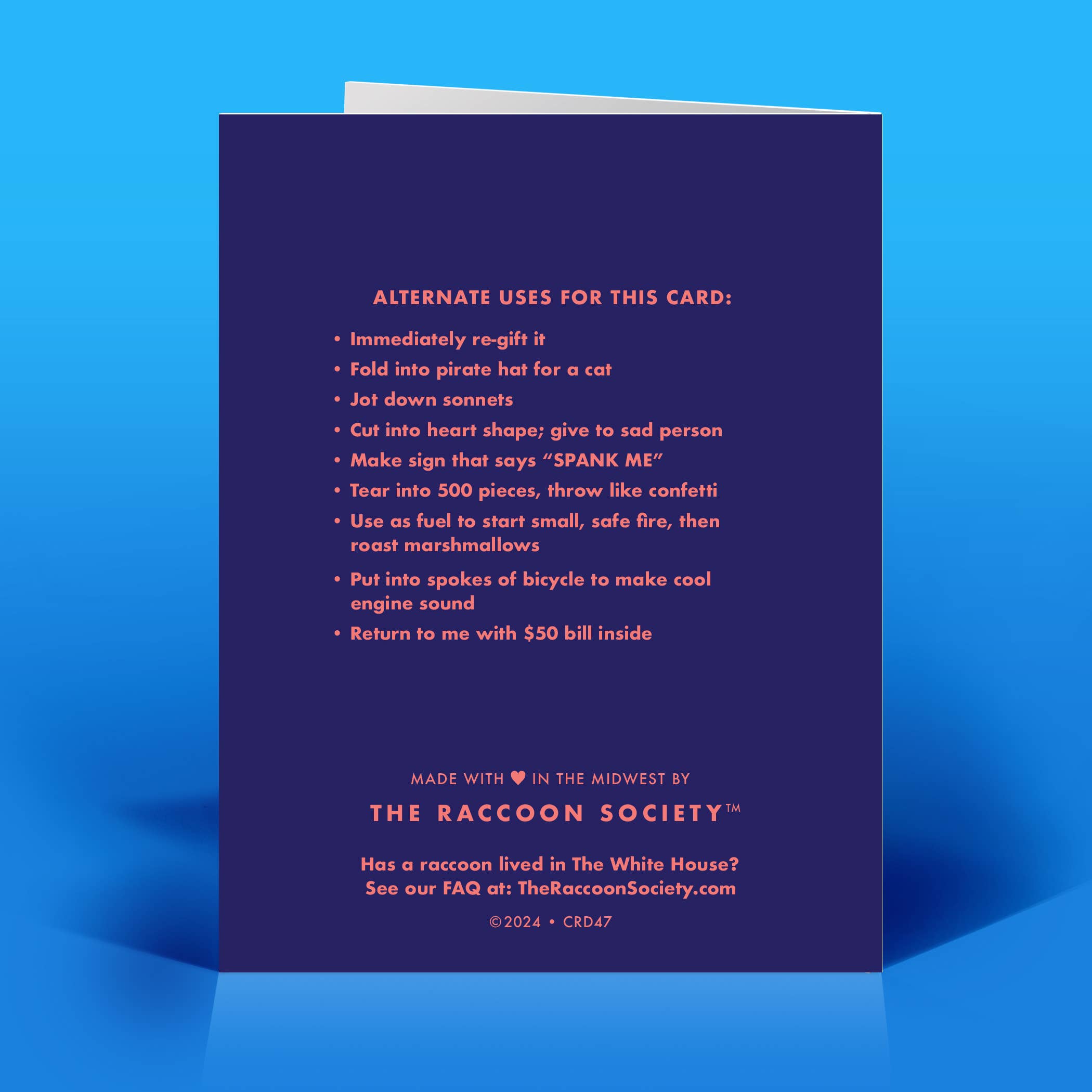 The Raccoon Society – wholesale Everyday greeting card – World Burn Everyday Card1