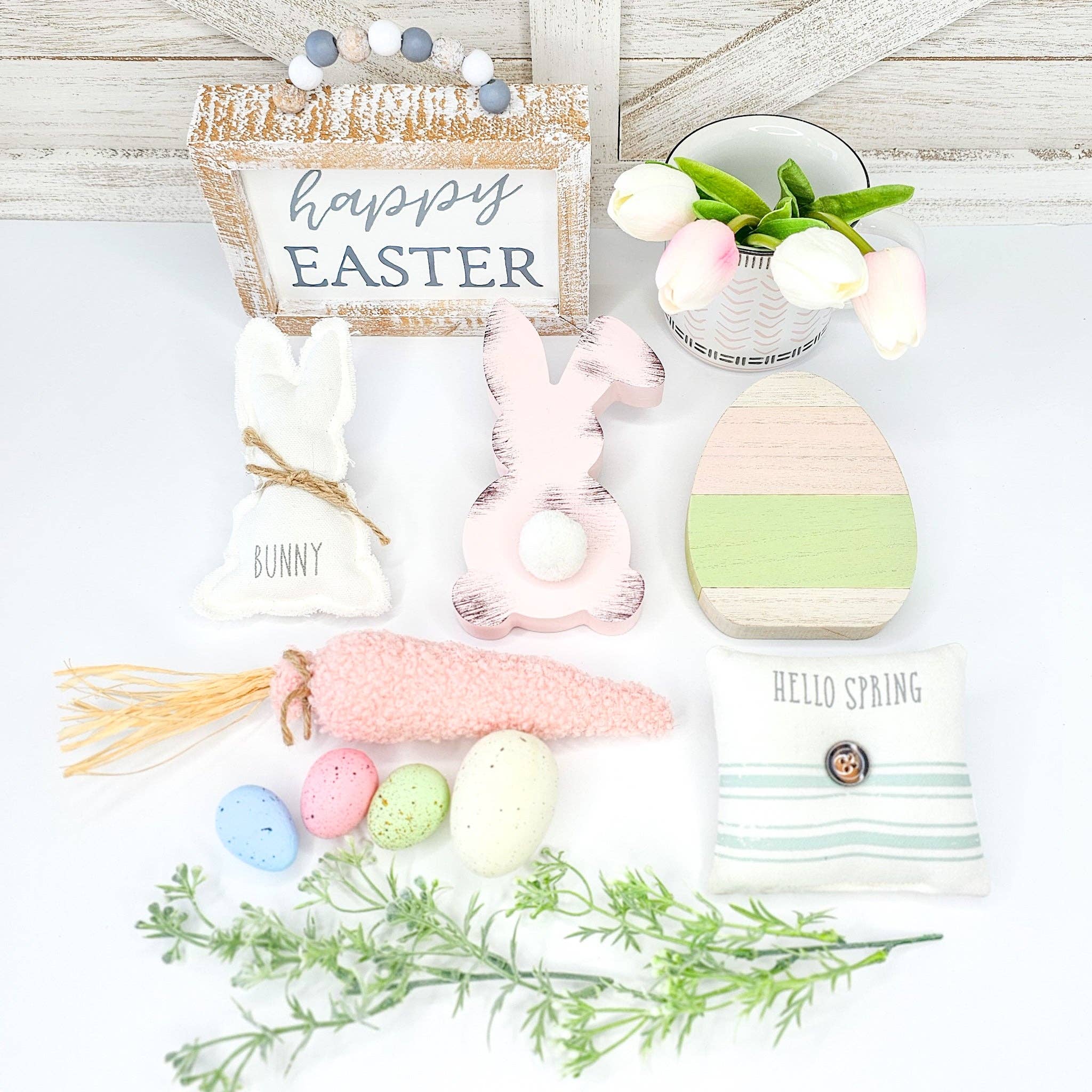 Liz + Ivy - Wholesale Decorative Tray - Happy Easter Tiered Tray Set1