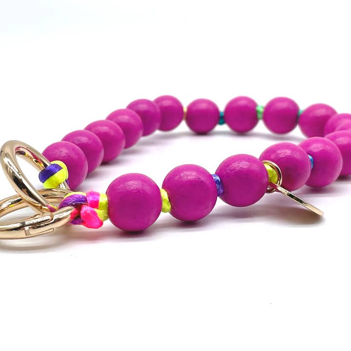 Catenina per cellulare corta in legno 3in1 Ciondolo per borsa & Portachiavi per la vendita all'ingrosso da parte di Parsley & Pepper