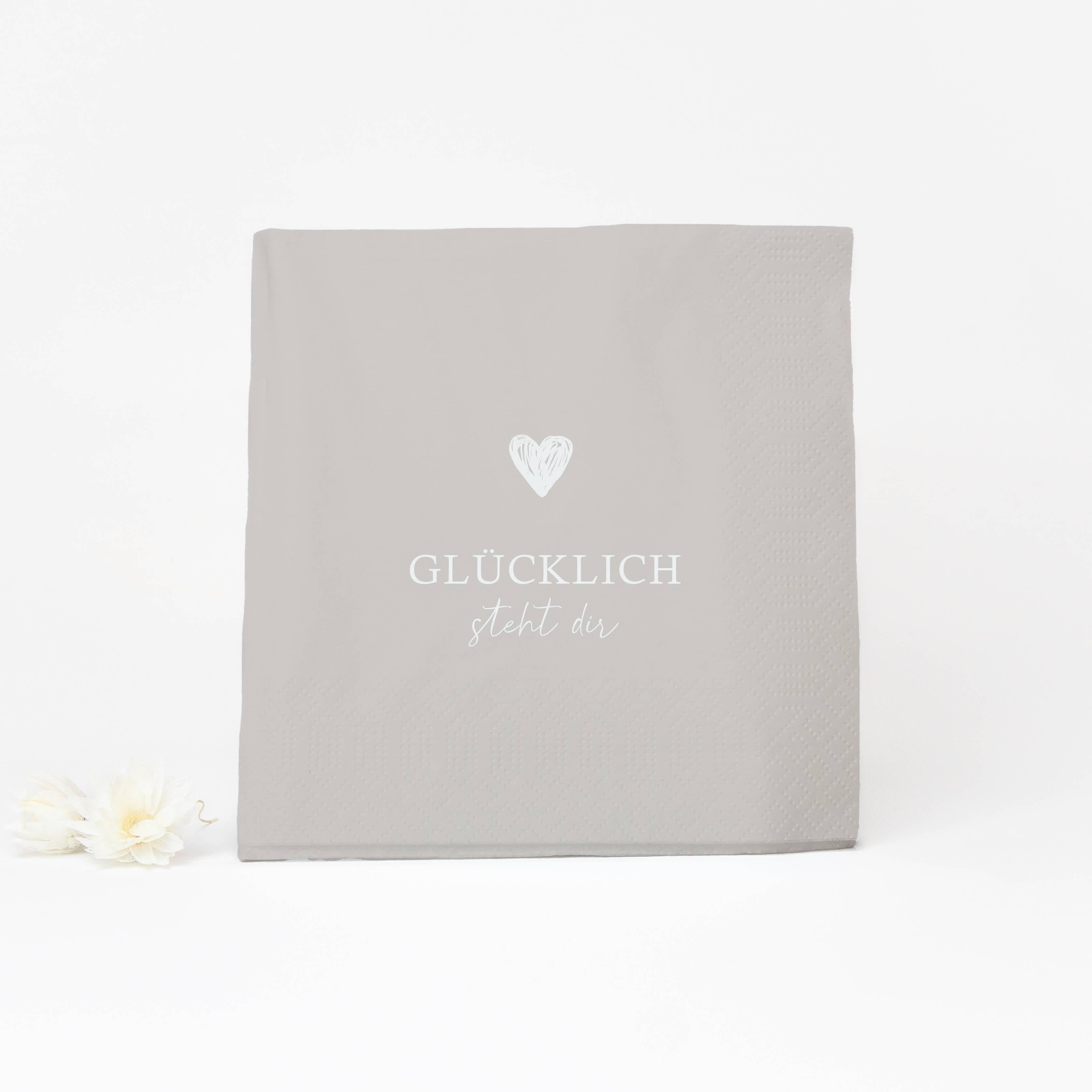 Bake Affair GmbH - Wholesale Dinner & Cloth Napkin - Napkin "Happiness suits you"