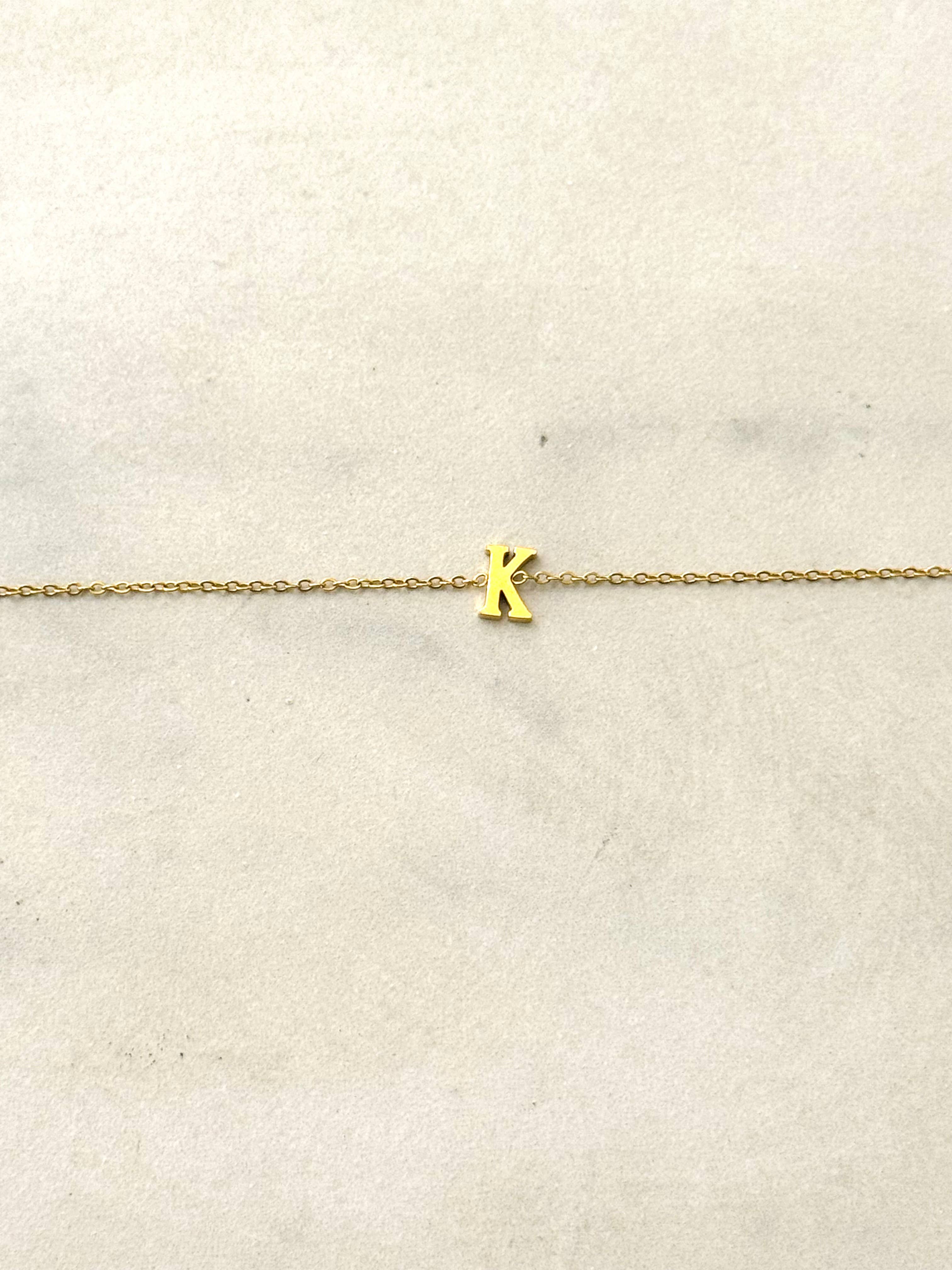 Cassette Barcelona - Wholesale Charm/Dangle Bracelet - Minimal Stainless Steel Initial Bracelet10