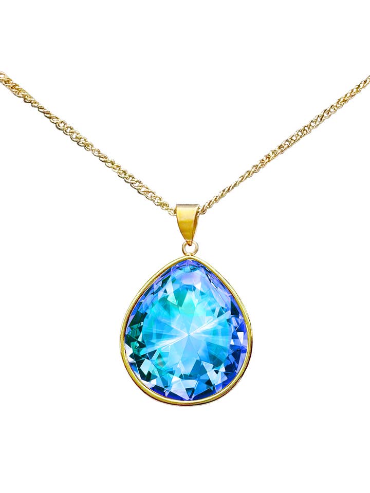 Aurora - Teardrop Crystal Pendant for wholesale by LeightWorks