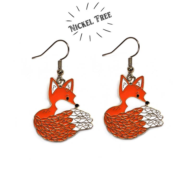 Brincos Feathery Fox por atacado de Songbird Artistry