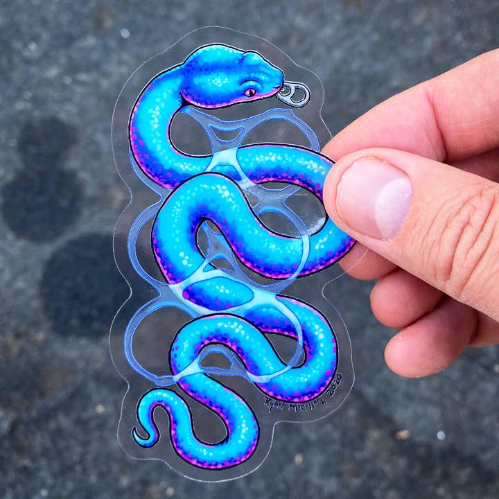 KLAR KLISTERMÄRKE: Drunken Viper för wholesale av Ryan McCulloch Art