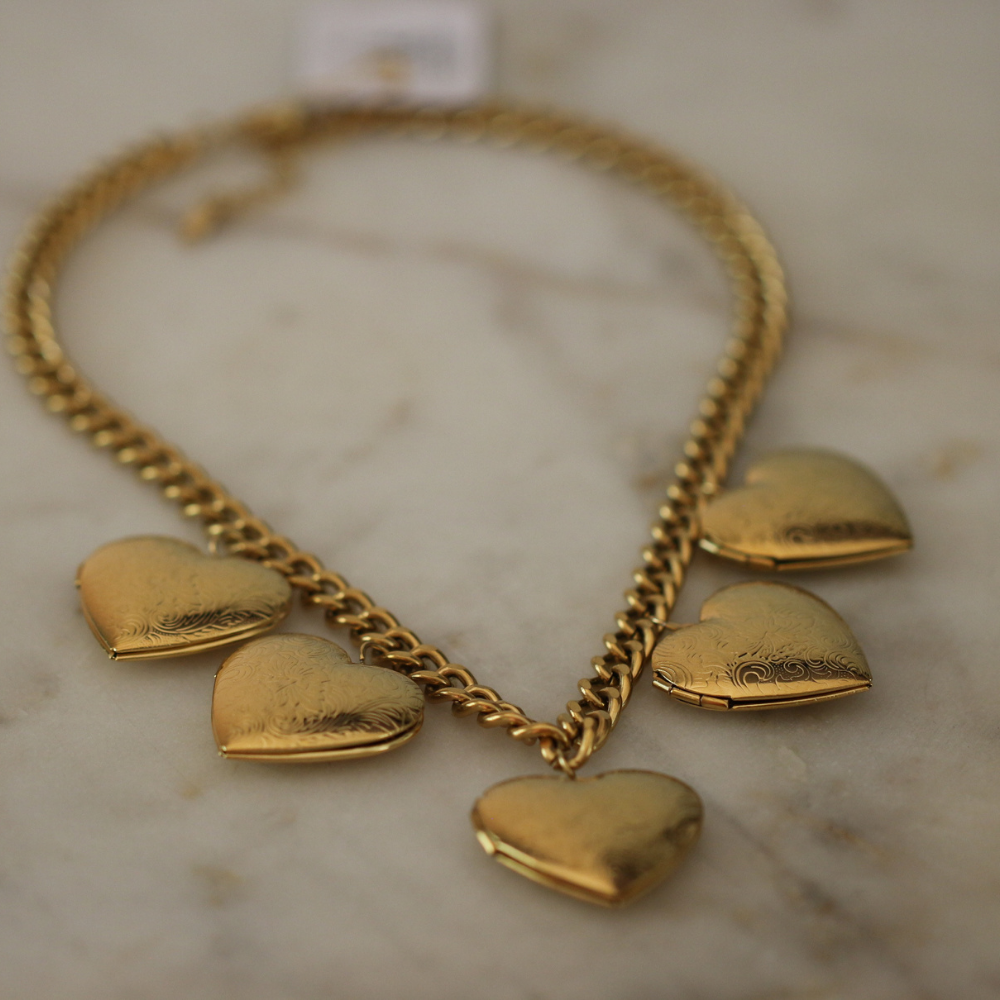 Deep South Originals Inc. – wholesale Locket necklace – Margot Heart Locket Necklace-Stainless Steel4