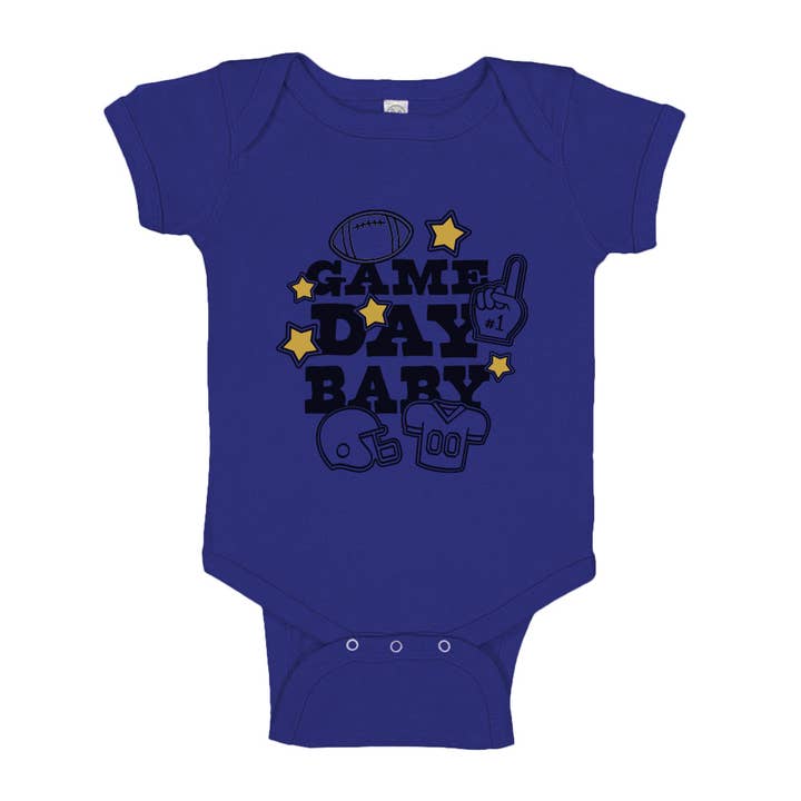 Itsy Bitsy Bella Co - Wholesale Bodysuit (Non-Footed) - Baby - Game Day Baby, Baby Bodysuit4