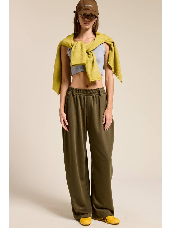 Mimosa - Vente Pantalon d'intérieur/de jogging – femme - Pantalon de survêtement en maille à jambes larges sur mesure5