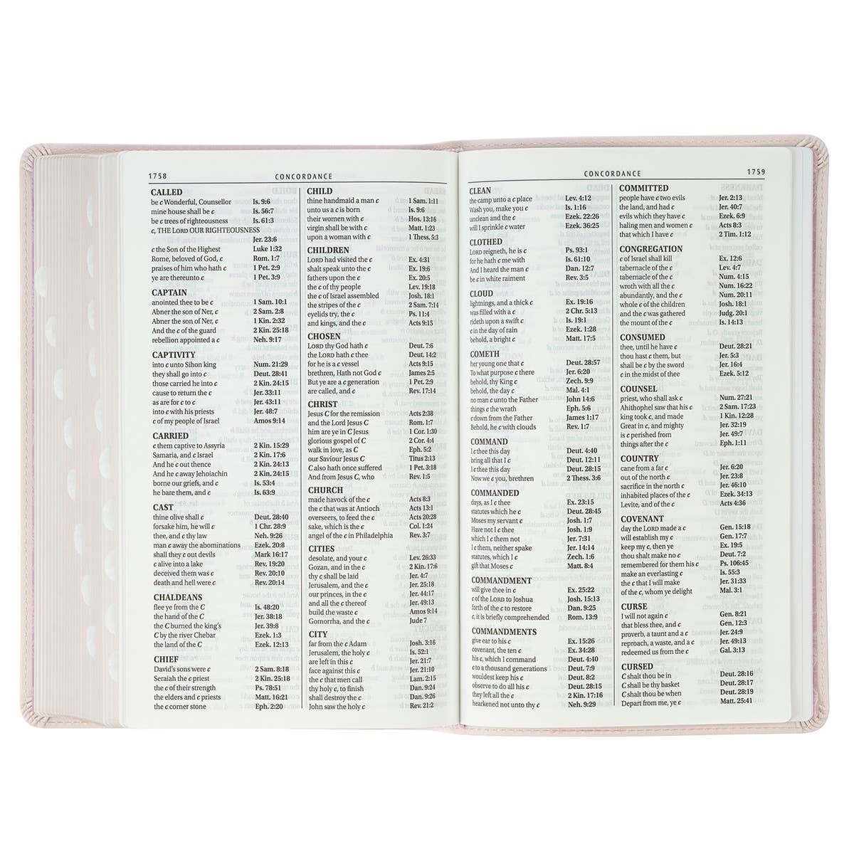 Christian Art Gifts - Wholesale Display Book - KJV Bible Giant Print Standard-size Faux Leather, Pink 20256