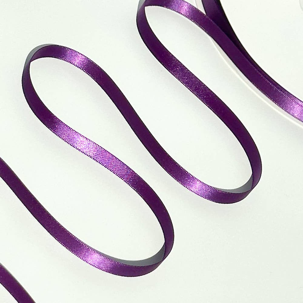 Little Ribbon Shop - Wholesale Ribbon - Gift Wrapping - Ube 370 Double Faced Satin Ribbon 100-Yard Roll0