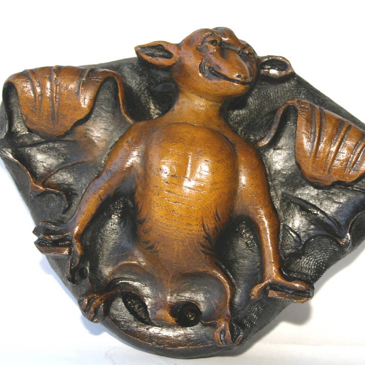 Oakapple Designs Ltd - Wholesale Decorative Figurine - Medieval Gothic Bat - Reproduction Lincoln Cathedral Carving