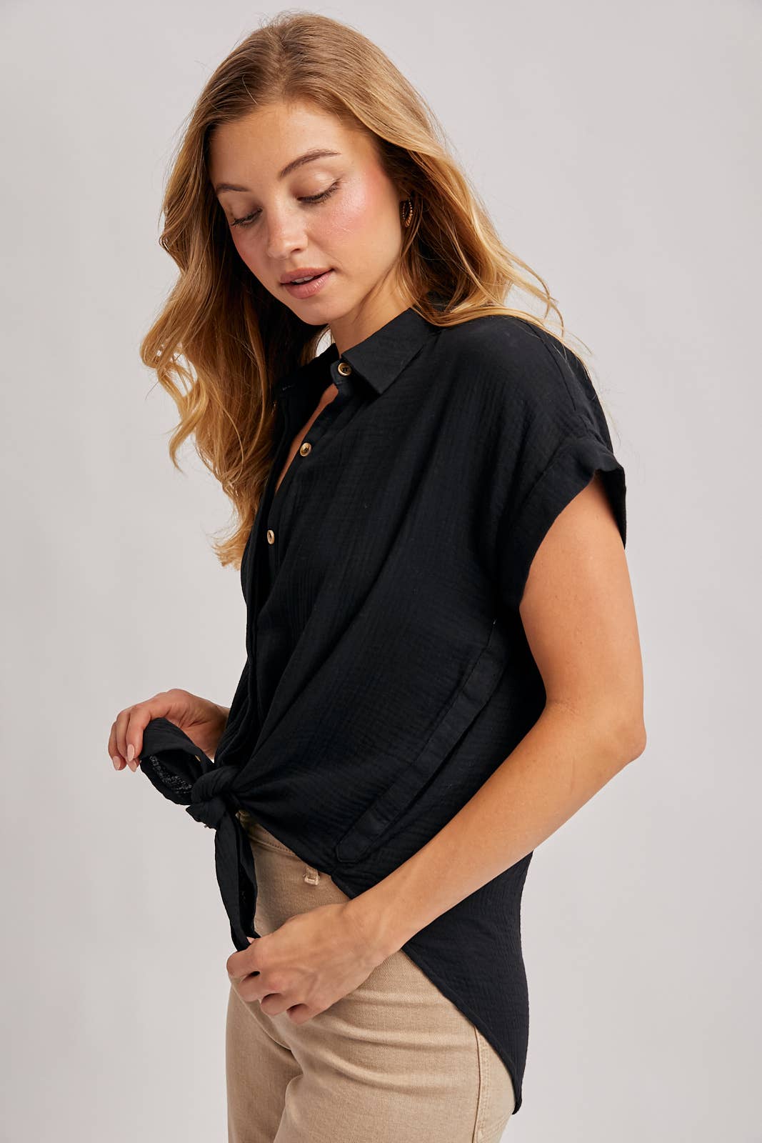 Bluivy – Großhandel Hemd mit Button-down-Kragen – Damen – Essentielles Baumwollhemd mit Knopfleiste33