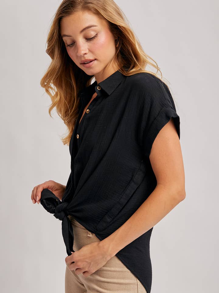 Bluivy – Camisa com botões no colarinho – Mulher por atacado – CAMISA ESSENCIAL BOTÃO UP ALGODÃO33