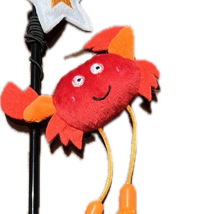 NEW Florida Crab Cat wand (Teaser) toy for wholesale by Pet Souvenirs