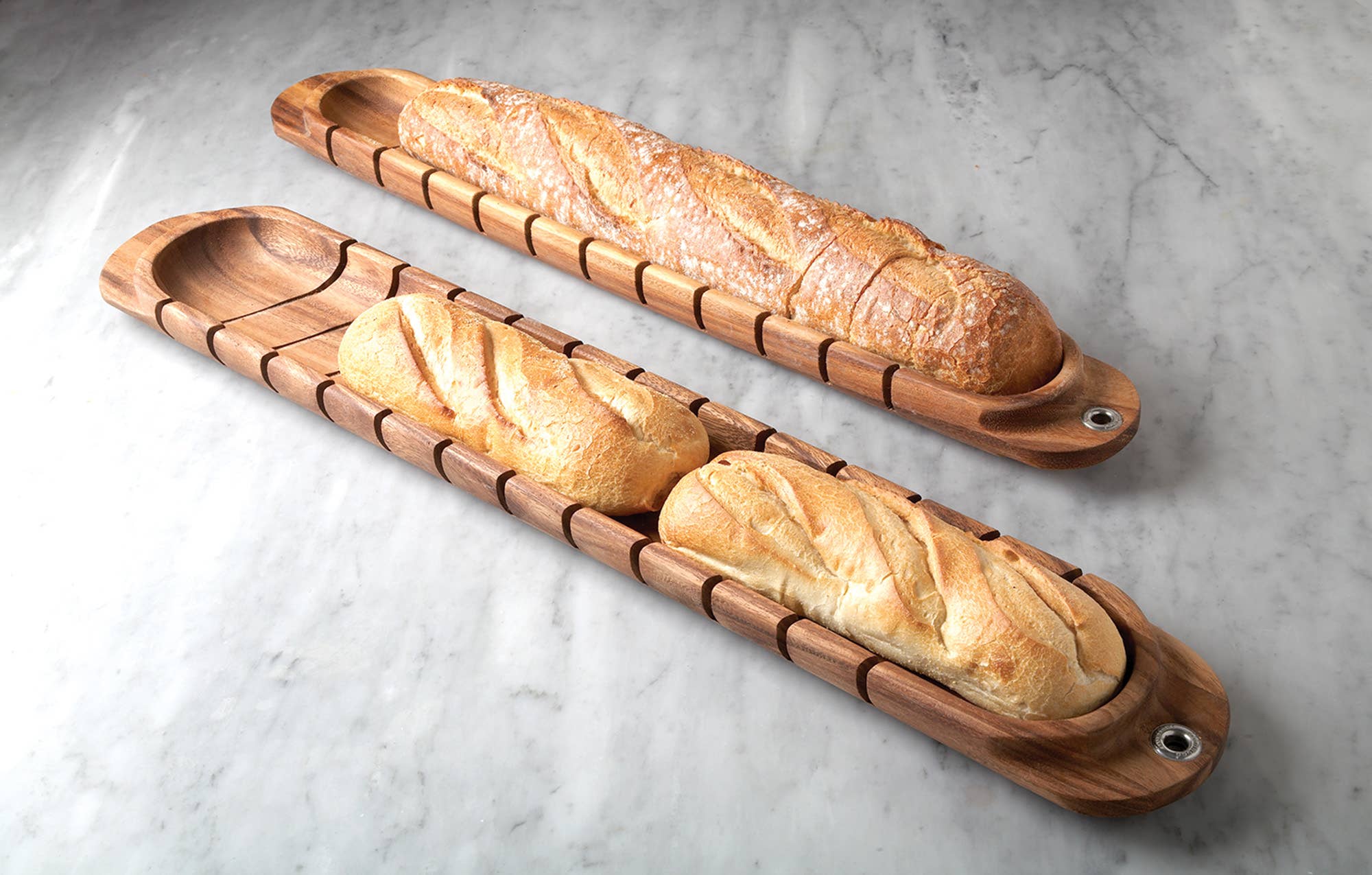 Fox Run Brands - Wholesale Snijplank - Ironwood Franse baguette-snijplank van acaciahout, 4,4 x 8,9 x 66,7 cm4