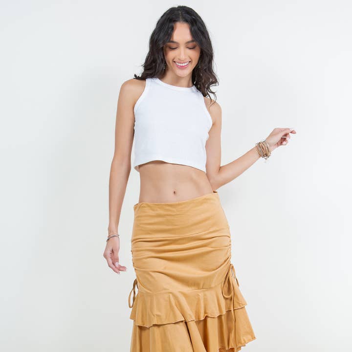 Cinch Up 3/4 lång kjol för wholesale av Avatar Imports LLC