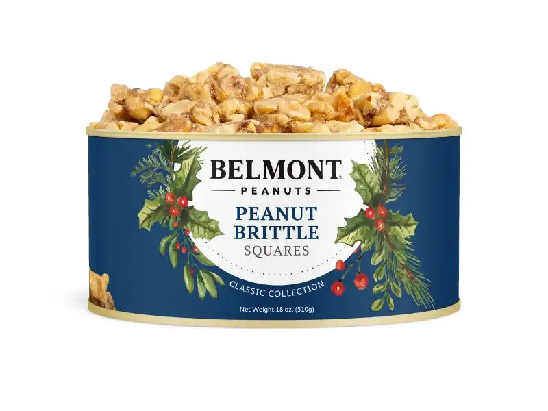 Belmont Peanuts - Wholesale Nuts - Holiday Peanut Brittle Squares 2