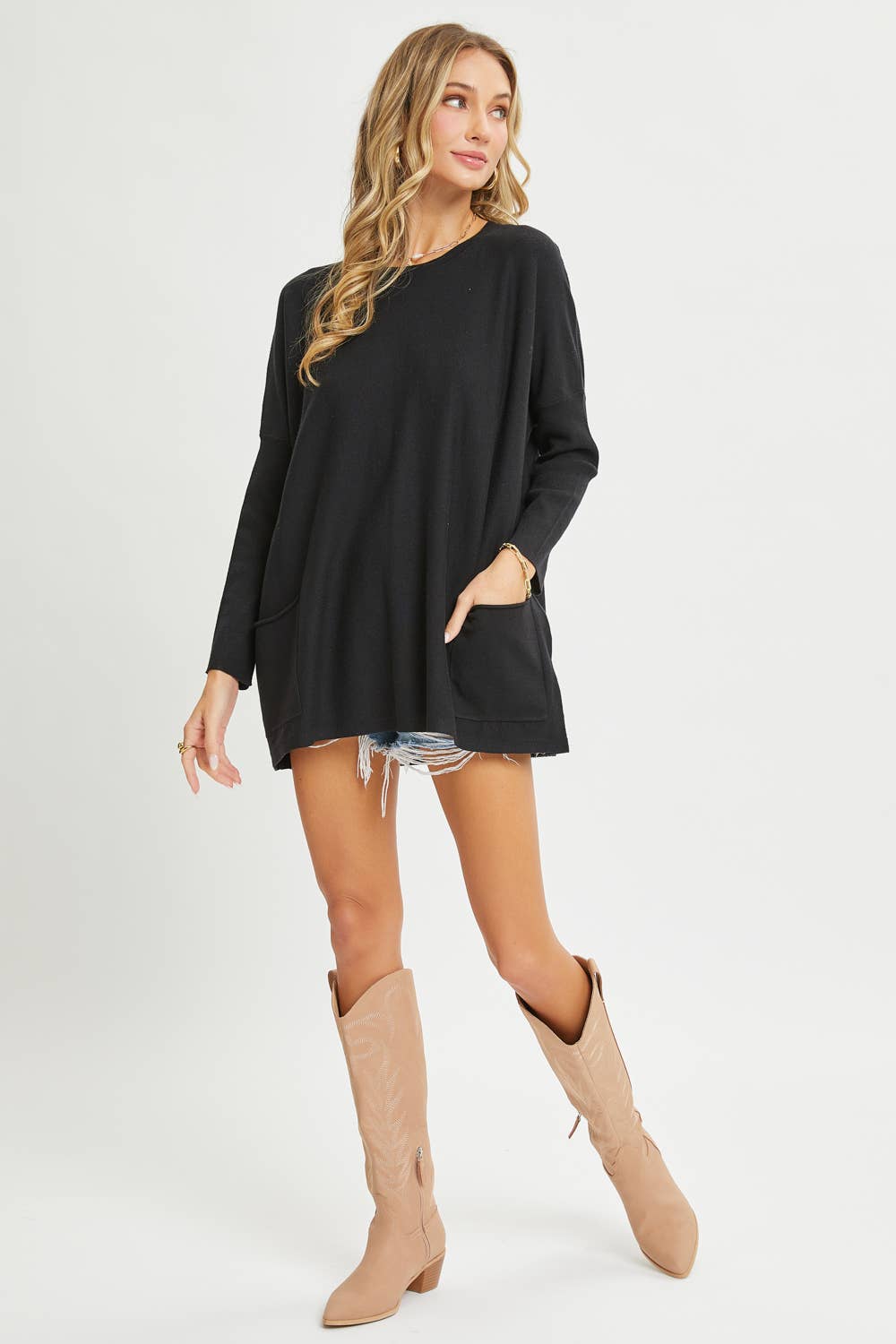 Sweet Lovely by Jen – wholesale Tunikatröja - Dam – OVERSIZE/LÖS PASSFORM TRÖJA MED RUND HALS16