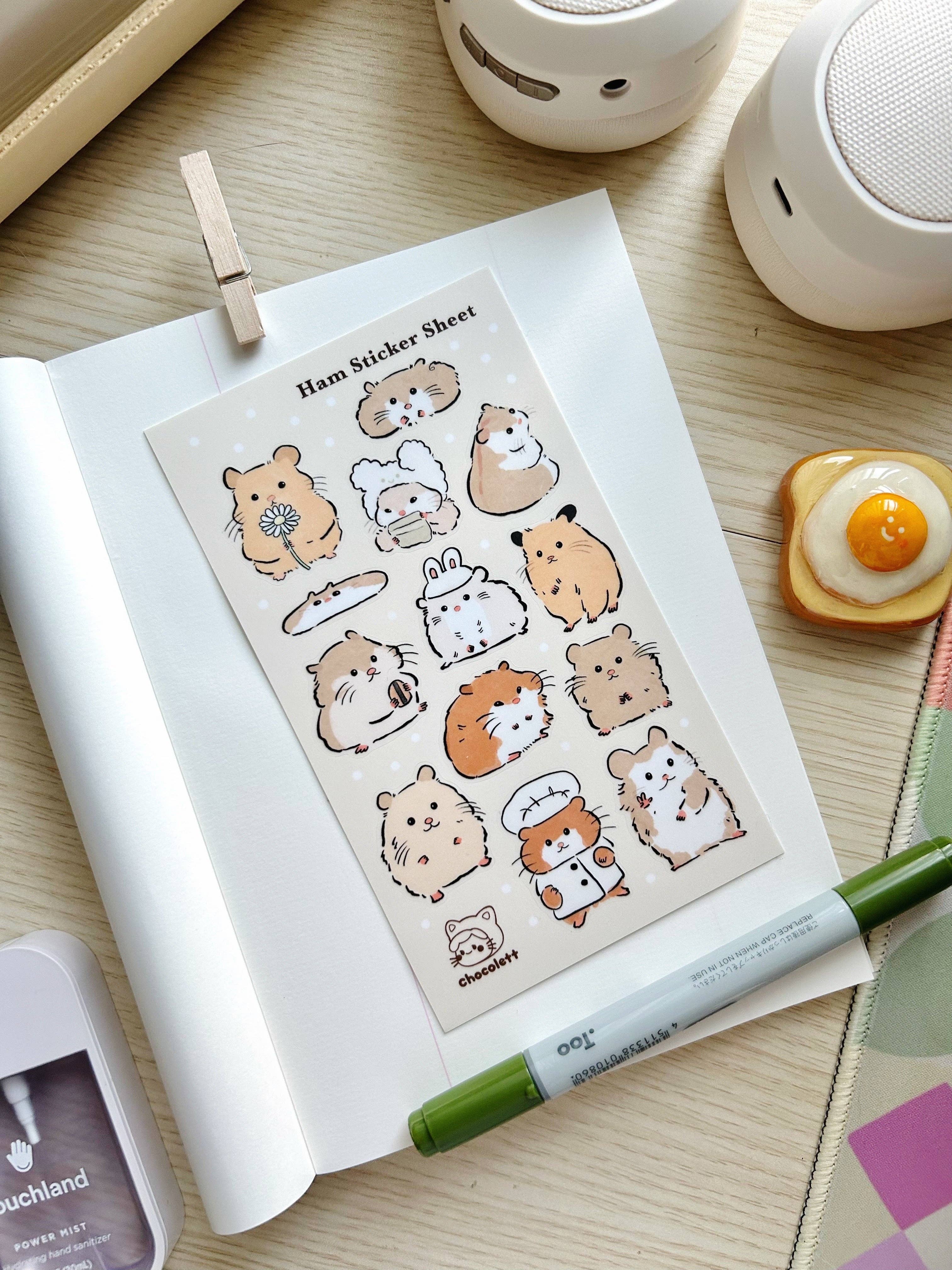 Chocolett - Wholesale Sticker - Ham Vinyl Sticker Sheet2