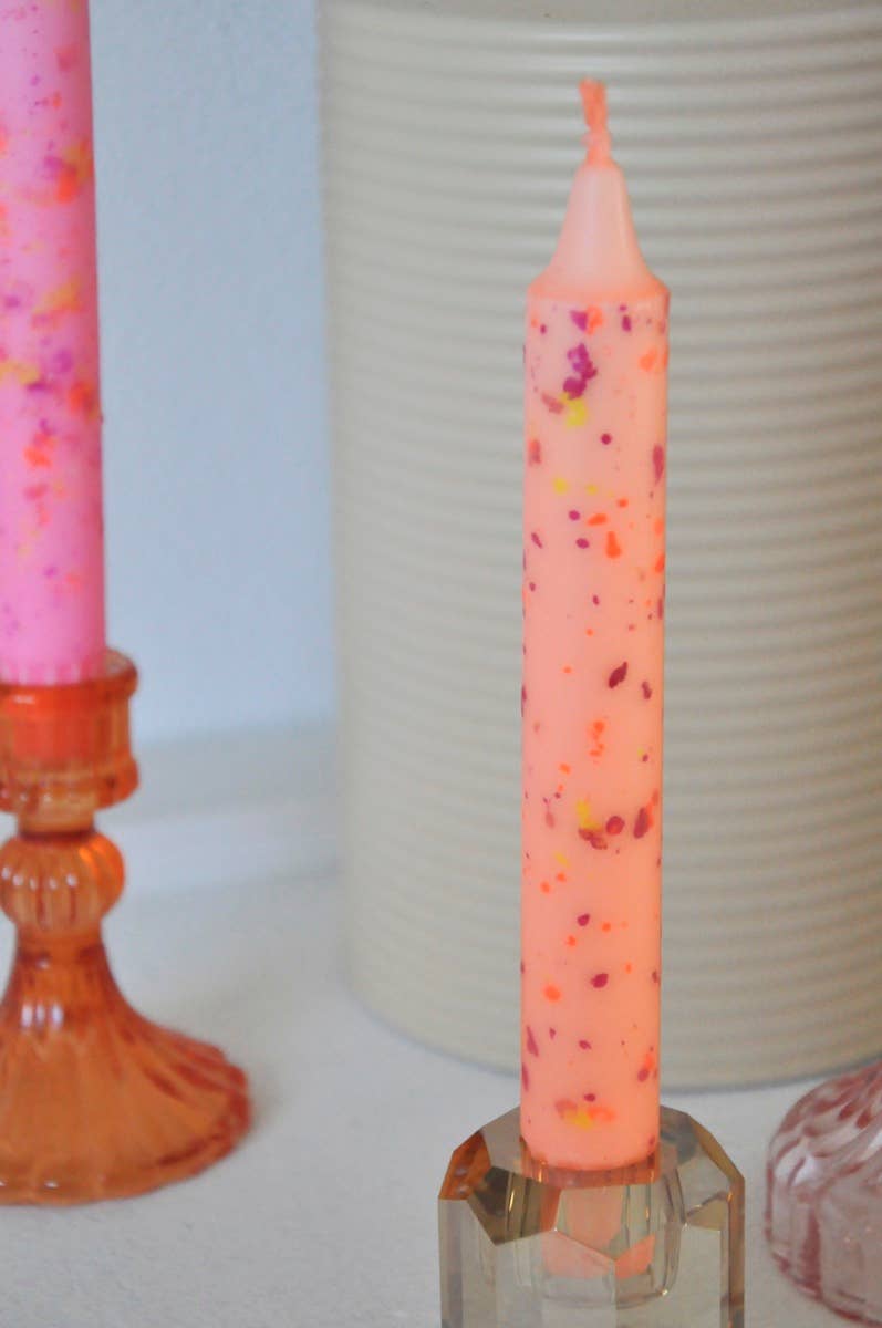 Aifcandles - Venta al por mayor Velas cónicas/candeleros - Trío de Velas de Cena con Confeti3