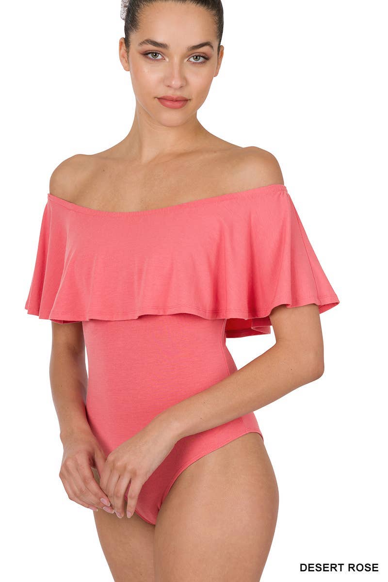 Vanilla Monkey – wholesale Bodysuit - Dam – Volang Off the shoulder Body1