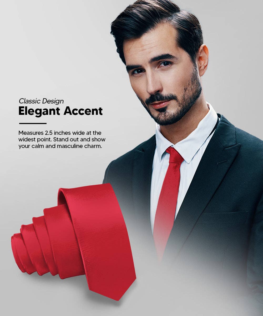 Dubal Brothers - Vente Cravate – homme - Cravate fine unie (4 paquets) par Vittorio Farina33