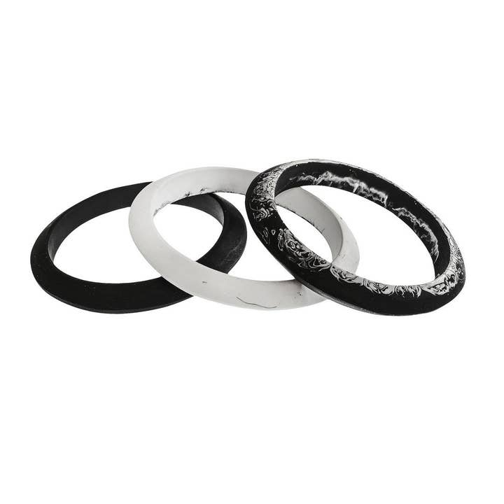 Luna Triple Resin Bangle Set for wholesale by Polka Luka