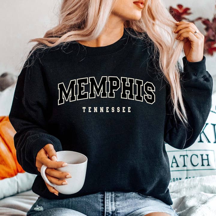 VibeClothing - Wholesale Graphic Sweatshirt - Women's - Memphis Sweatshirt0