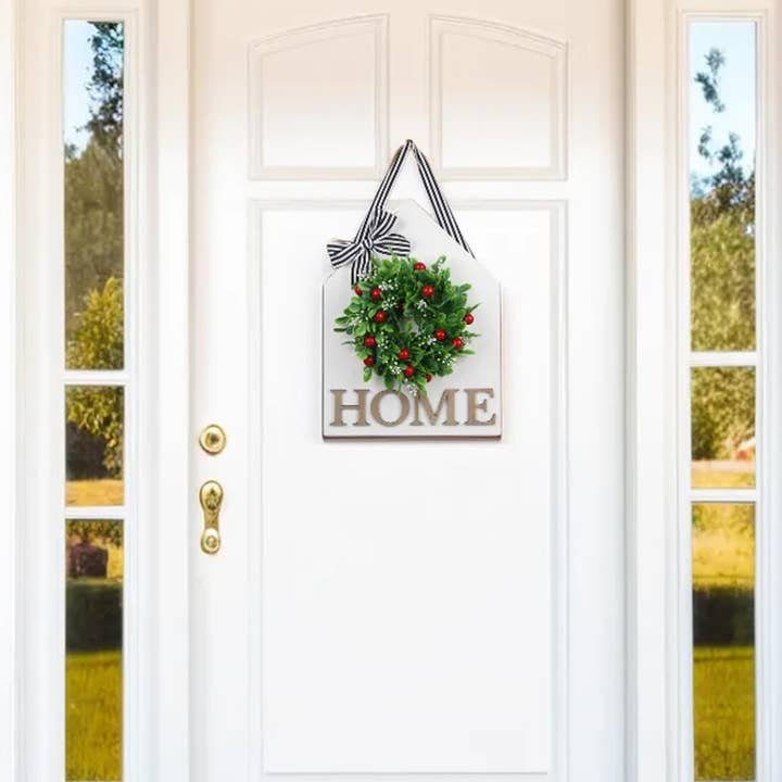 Young's - Wholesale Door Hanger - Wood Home Door Hanger with 3 Interchangeable Wreaths