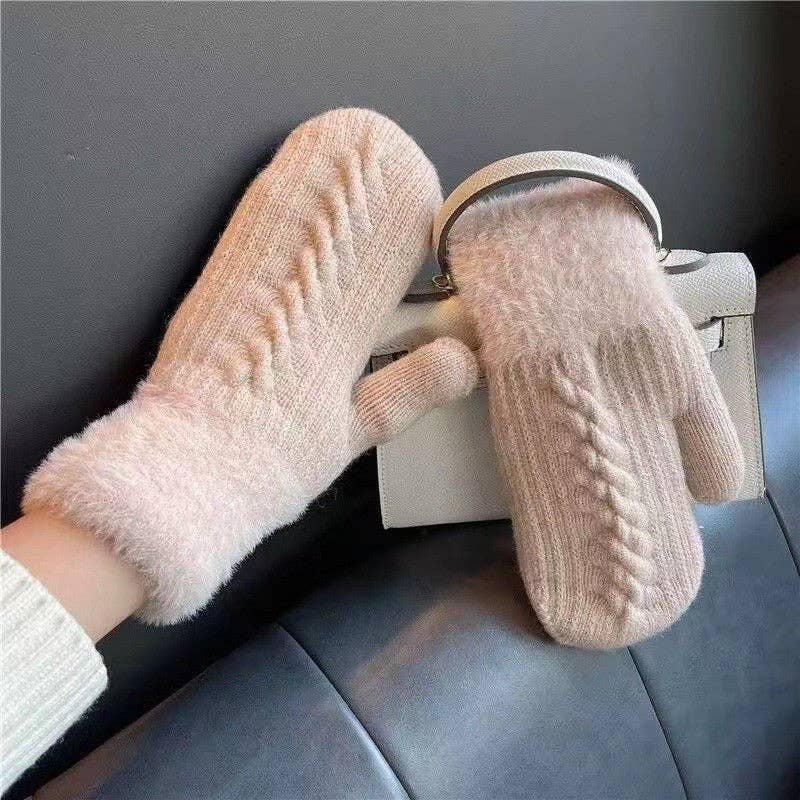 UZ Wholesale Store – wholesale Gloves – Women's – Thickened Knitted Fingerless Gloves2