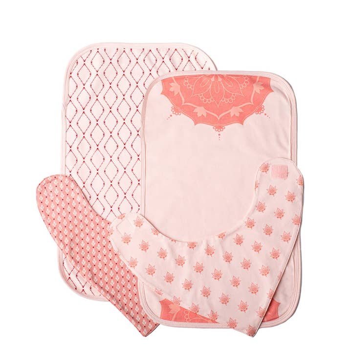 ANYA - 2 baberos bandana y 2 paños para eructar para venta al por mayor de Zia NYC