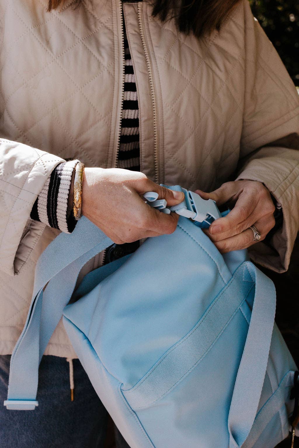 R.Riveter - Wholesale Tote Bag - Women's - Mattie Large | Reveille Sky Nylon5