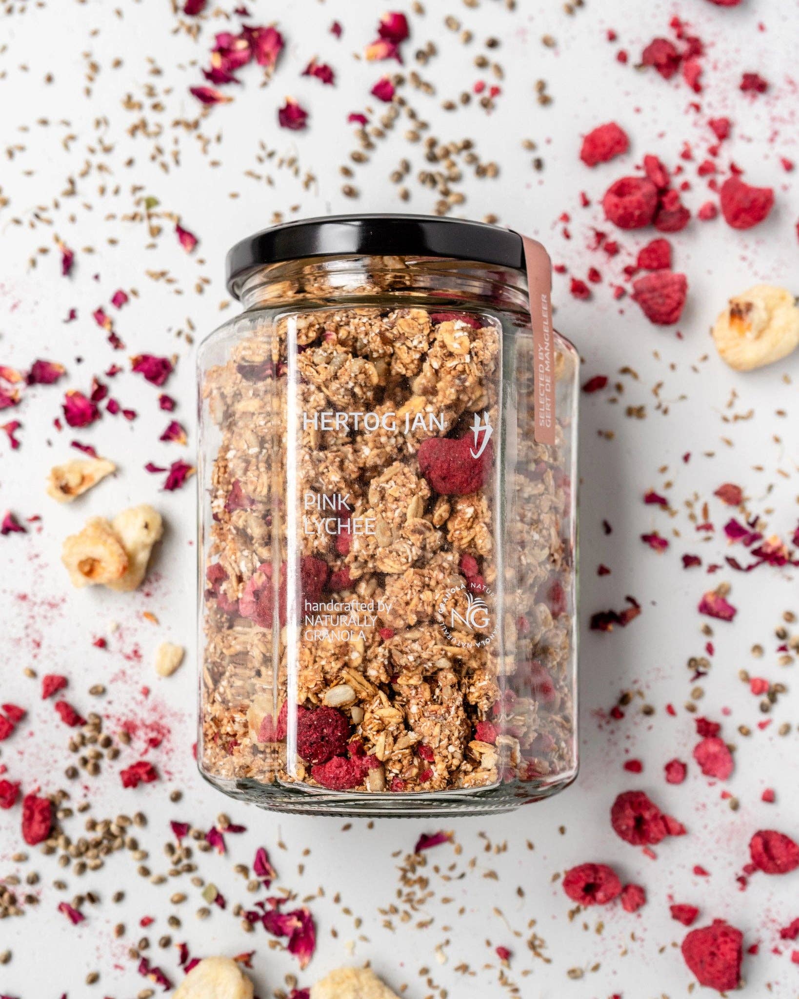Naturally Granola - Wholesale Breakfast Cereal - Pink Lychee Granola - Exclusive 3-Star Michelin Chef S