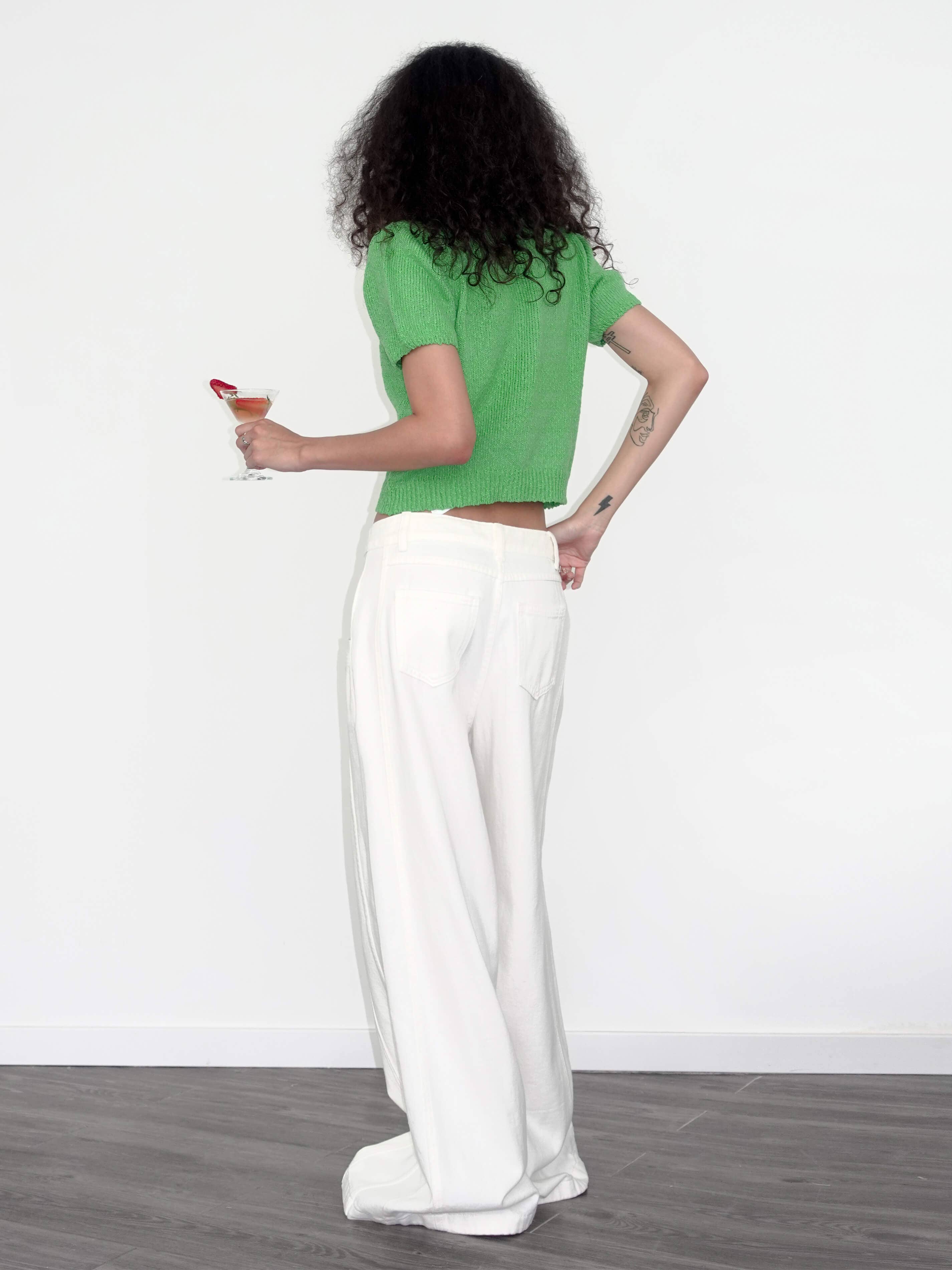 CUBIC – Engroshandel Strikket top - Dame – Rund hals løs strik T-shirt12