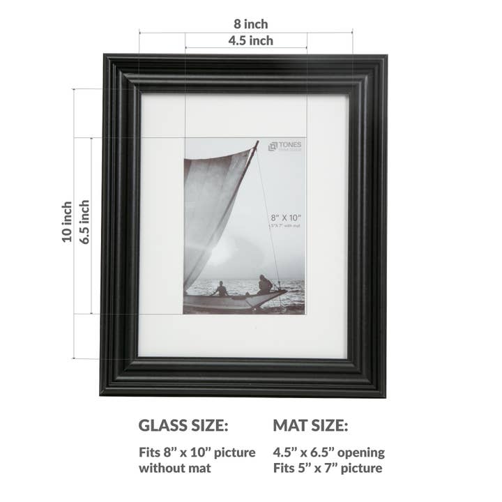 LivingTaste Home Inc - Wholesale Picture frame - Retro Style Wooden Picture Frame BLACK2