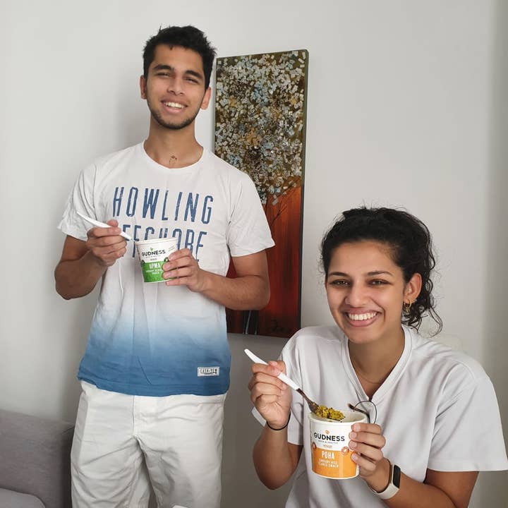 Gudness - Wholesale Oats - Gudness Vegan Bundle - Poha & Masala Oats (4 pots each)9