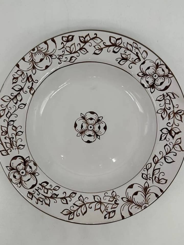 Caltagirone Ceramic Food Use Deep Plate - Francy Diamond for wholesale by DD Ceramiche Siciliane