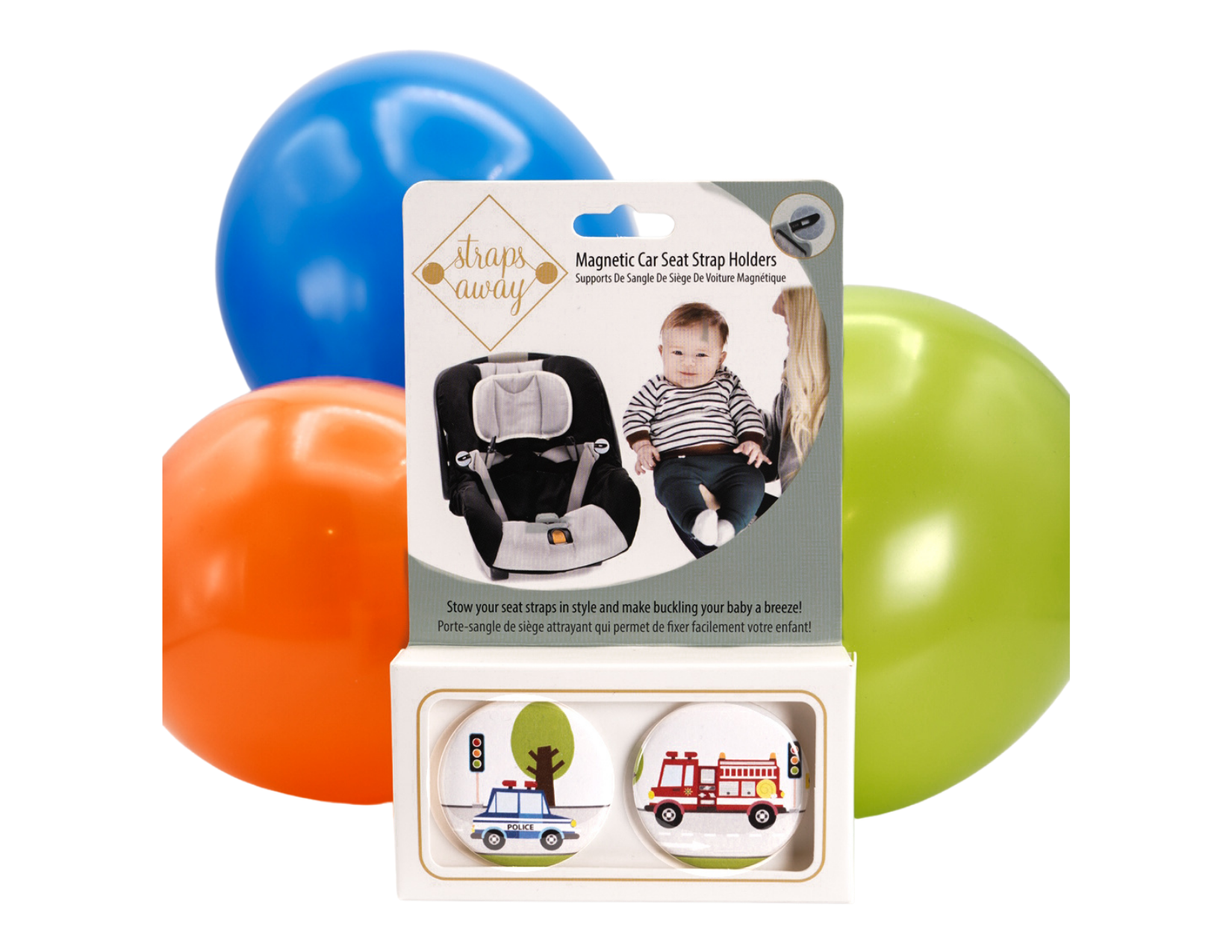 StrapsAway Ltd. - Wholesale Car Seat Cover - Kids & Baby - Code Red! Magnetic Car Seat Strap Holders0