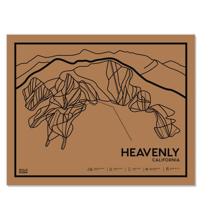 Heavenly Trail Map for wholesale by Wyld & Roam