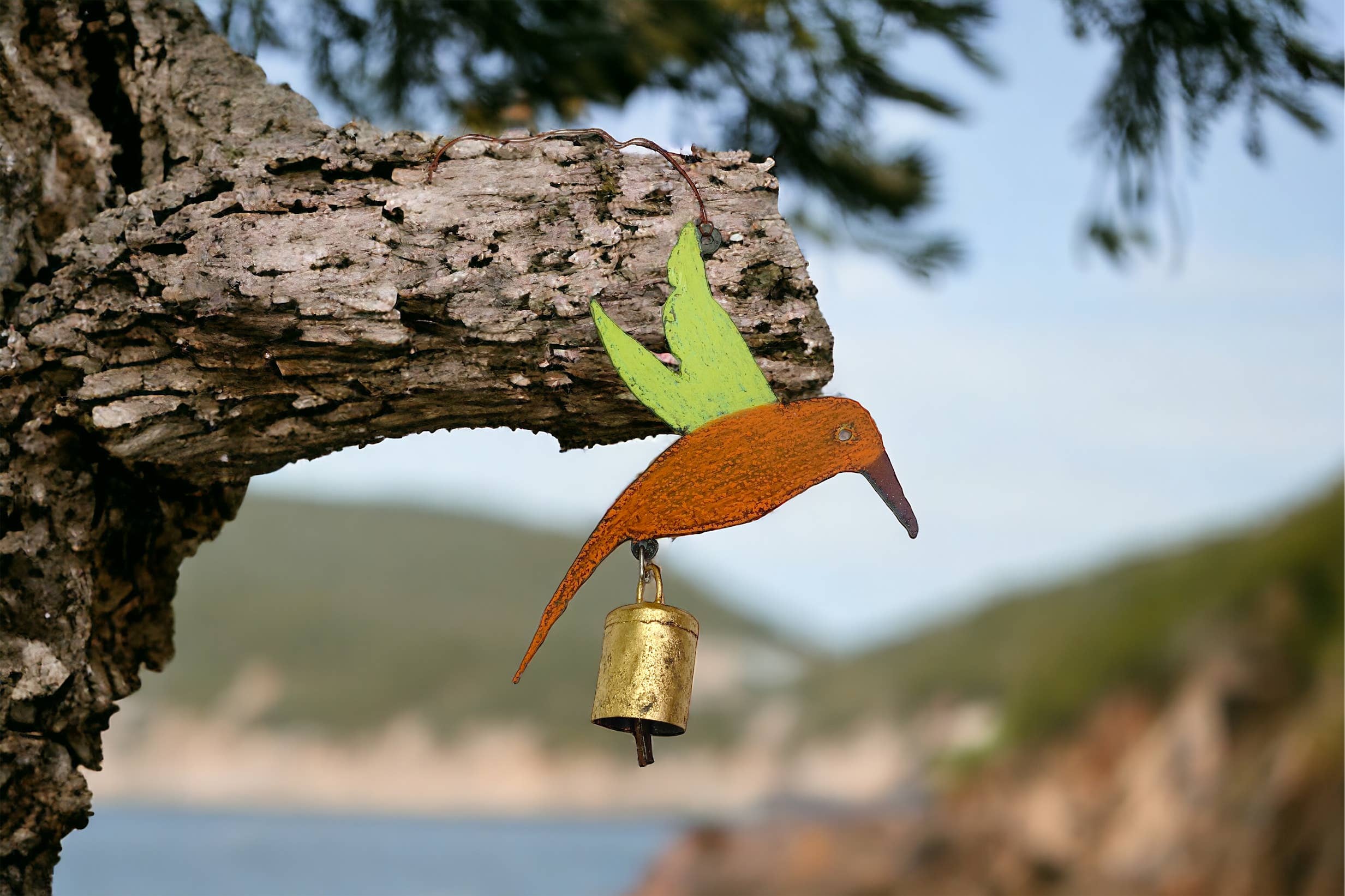 Whimsies - Vendita all'ingrosso Campanelle a vento - Campana da giardino Hummingbird Wind Chime Southwestern mobile USA2