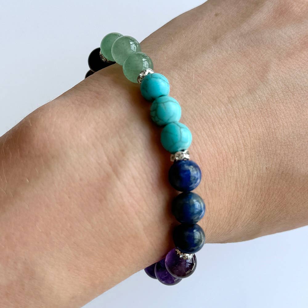 VIE - Venta al por mayor Pulsera de cuentas - Pulsera de cristal de 8 mm107