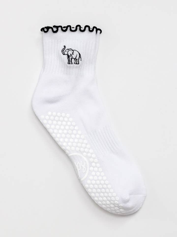 Ruffle Socks - Elephant for wholesale by Reformer Loops