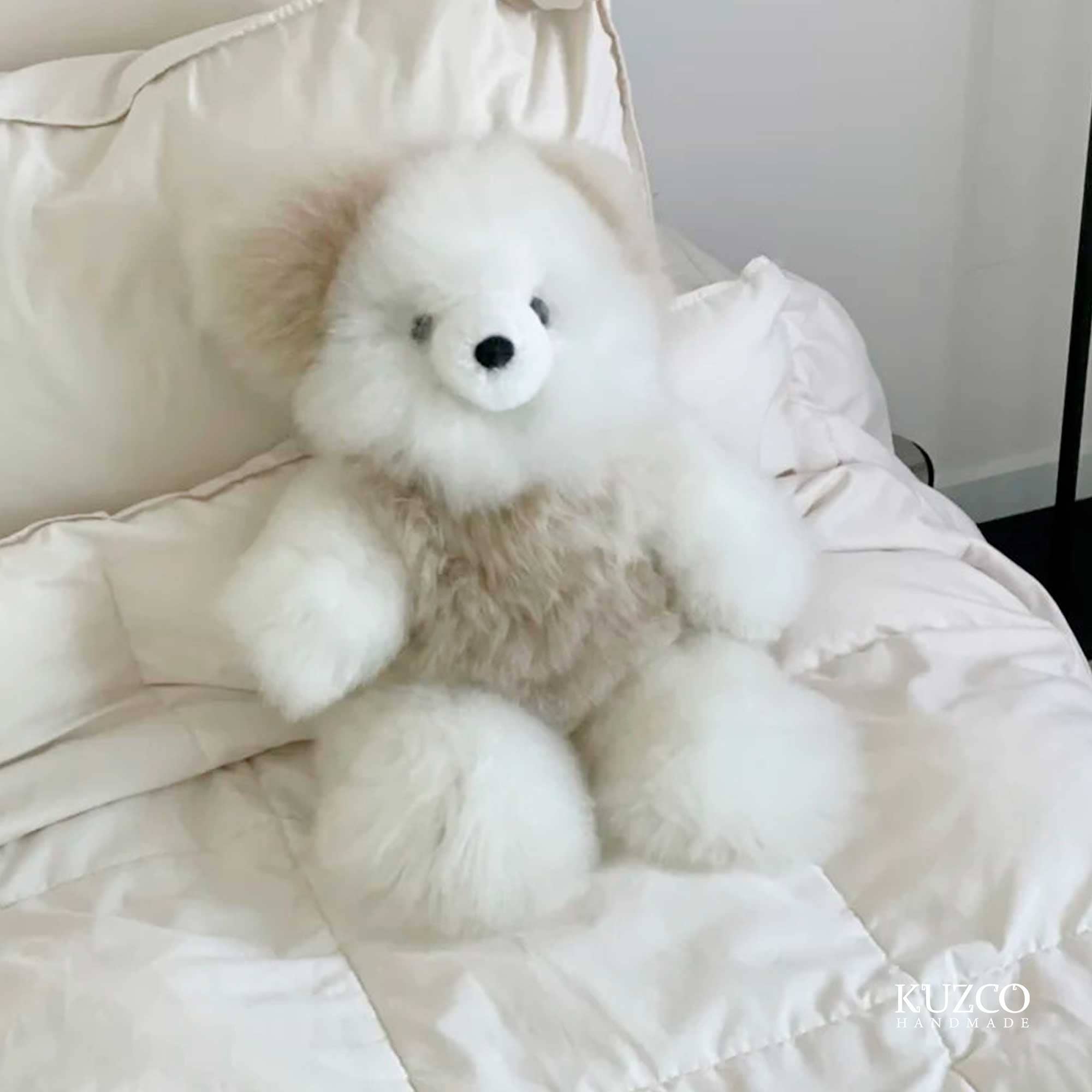KuzcoHandmade - Vente Peluche – enfant et bébé - Animal en peluche alpaga moyen de 12" - Ours en peluche fait main4