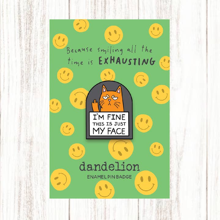 Bara mitt ansikte - Pinmärke för wholesale av Dandelion Stationery