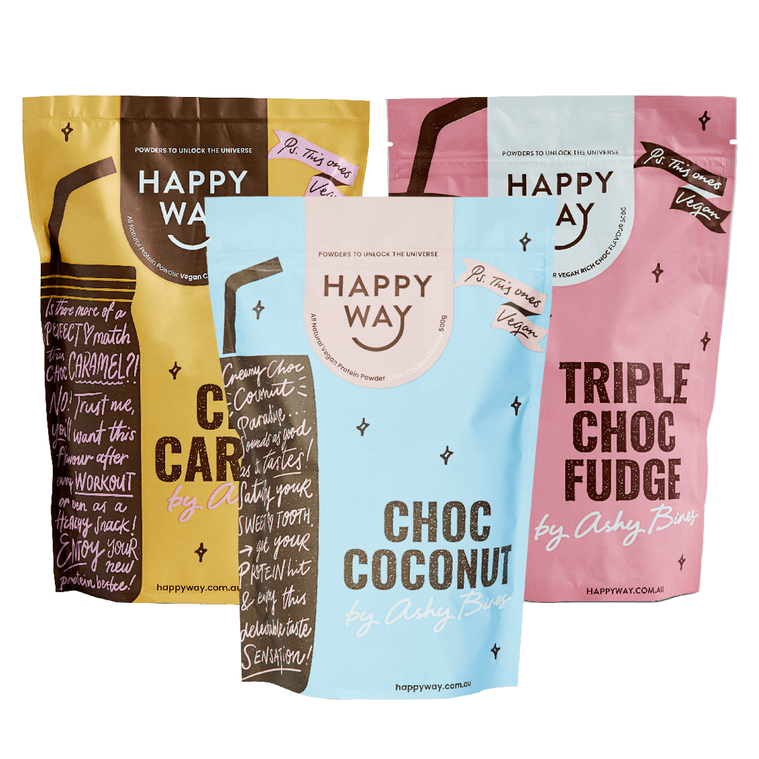 Happy Way – wholesale Protein/superfood powder – Ashy Bines Vegan Protein Bundle0