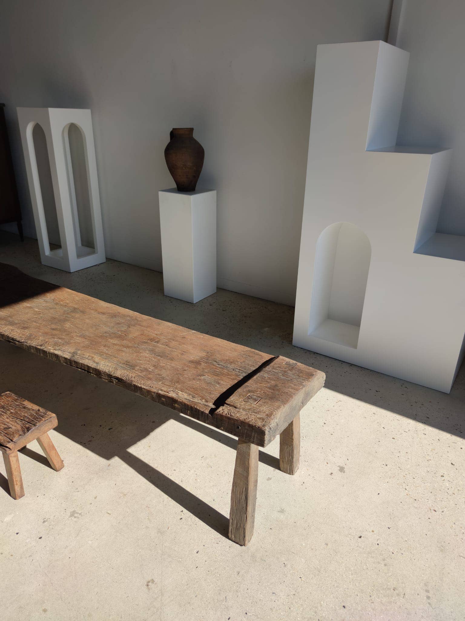 Office Objets - Wholesale Bench - Very large antique teak bench H:50cm L:2m063