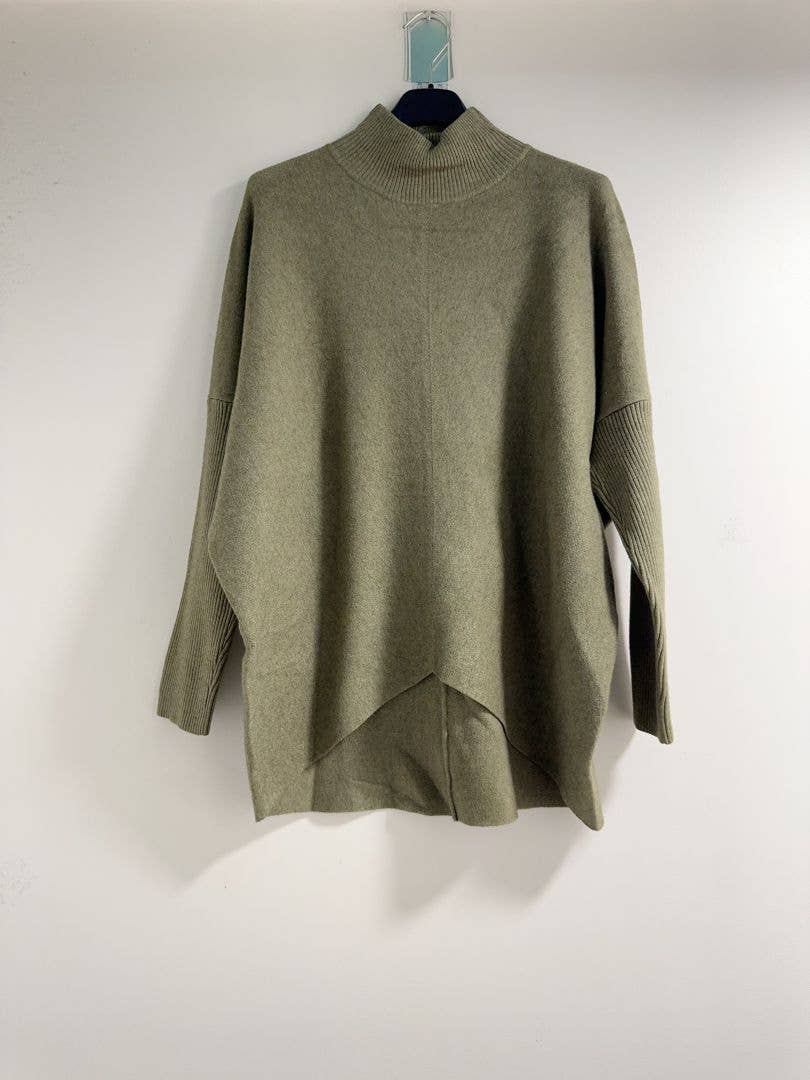 Happy look - Wholesale Knit Sweater - Women's - Women's Knit Sweater – High Collar, Long Sleeves1