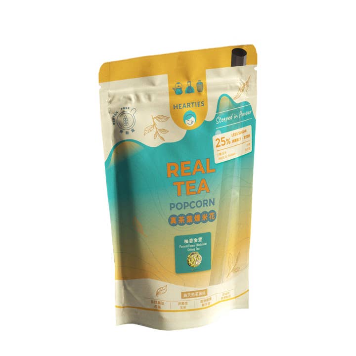 Hearties Gluten-free Snacks - Wholesale Popcorn - Real Tea Popcorn (Pomelo Aroma Jinxuan Oolong Tea)1