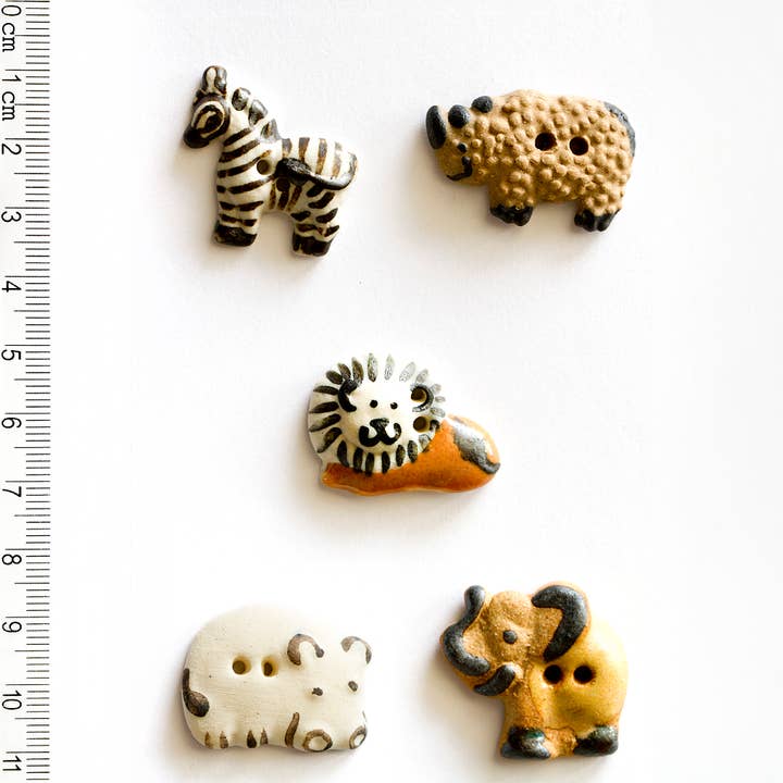 Incomparable Buttons - Wholesale Sewing Button/Snap - Handmade African Animal Sewing Buttons