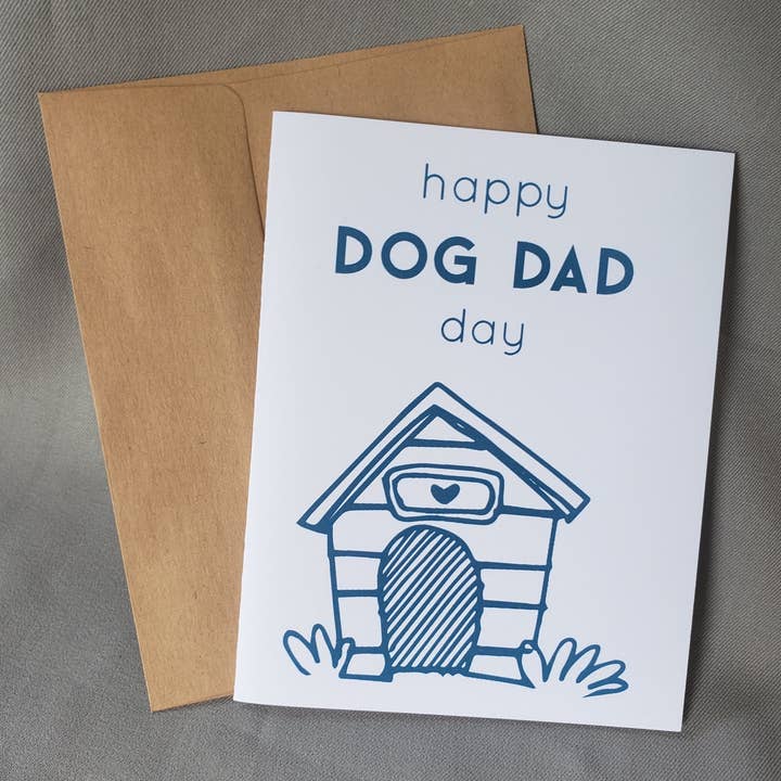 Father's Day Card - Happy Dog Dad Day for wholesale by Daisy Print Company