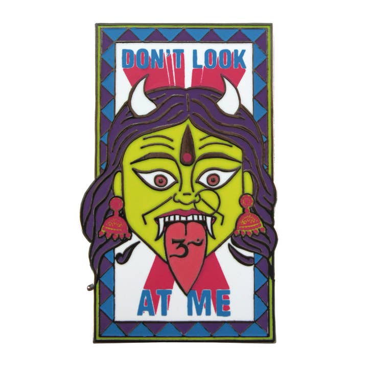 Don't Look At Me Enamel Pin for wholesale by BxE Buttons X StaciaMade